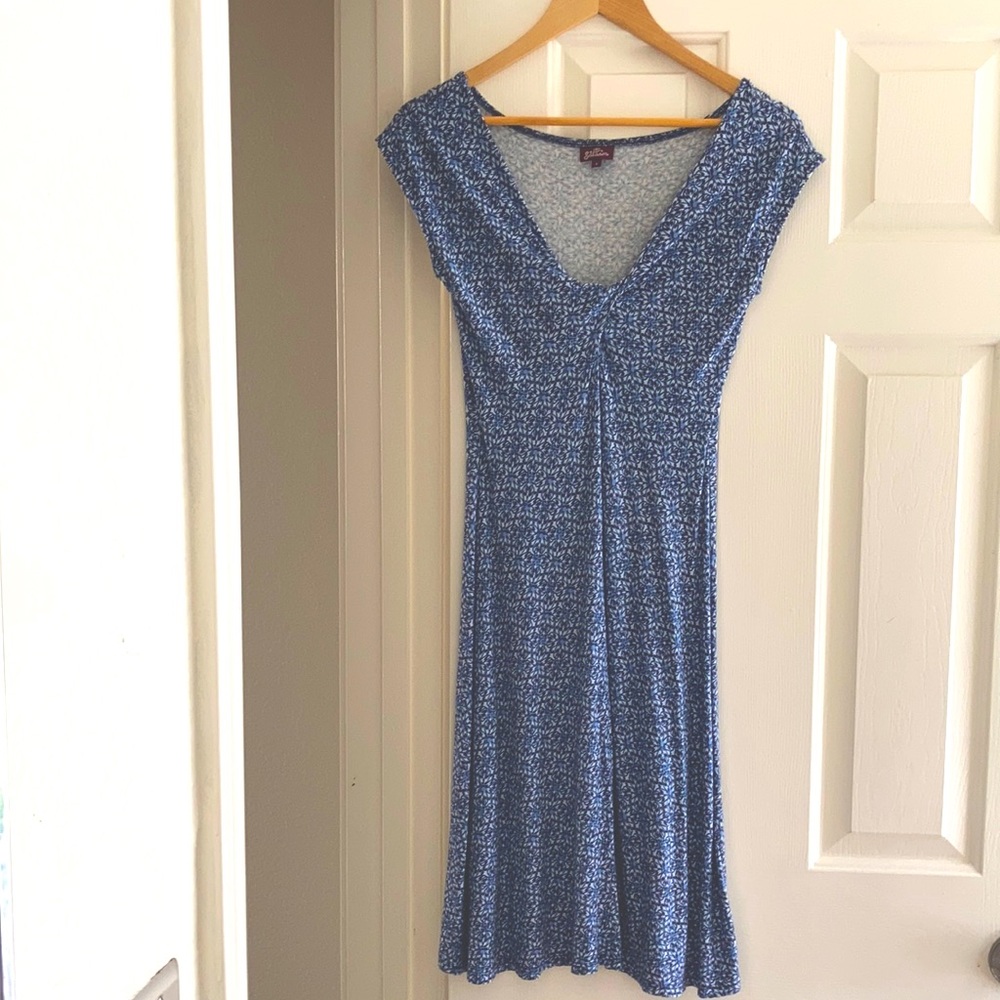 Blue rayon dress